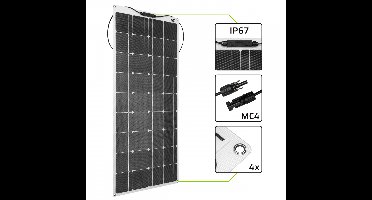 Flexibel Zonnepaneel GC SolarFlex 100W / Monokristallijn / 12V 18V / ETFE / MC4