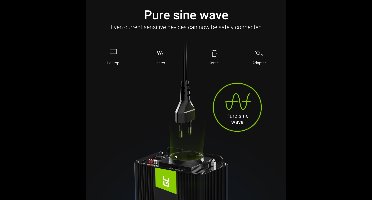 Auto-omvormer 24V tot 230V, 300W / 600W volledige sinusgolf