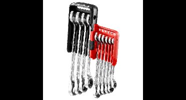 Facom 10-delig Anti-Slip Ringsteeksleutelset met ratel in Houder - 467B.JP10PB