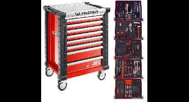 Facom Gereedschapswagen 8 laden, met 5 gevulde laden (FOAM MODULES) - Rood - JETCMM175BNL