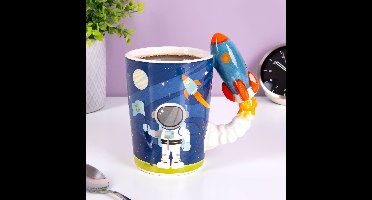 Ruimte mok met raketoor
