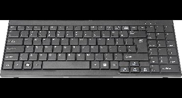 Digitus DS-72000US Kabelgebonden KVM-toetsenbord QWERTY, US-Engels Zwart Geïntegreerd touchpad