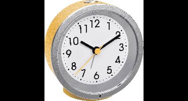 TFA Dostmann 60.1034.07 Wekker Kwarts Zonnegeel Alarmtijden 1