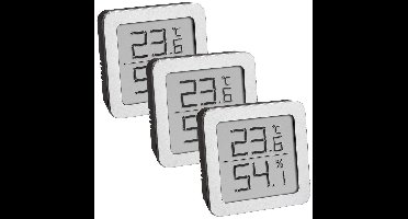 TFA Dostmann 95.2019.54 Thermo- en hygrometer Zilver, Zwart