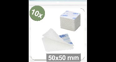 Quadrios 25CA674 Klittenband punten Om vast te plakken Haak- en lusdeel (l x b) 50 mm x 50 mm Wit 10 stuk(s)