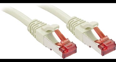 LINDY 47701 RJ45 Netwerkkabel, patchkabel CAT 6 S/FTP 0.50 m Grijs Snagless 1 stuk(s)