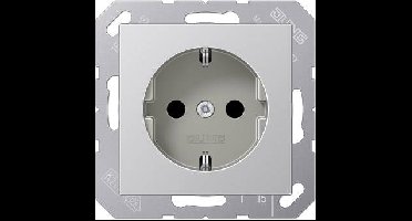 Jung A1520AL Wandcontactdoos Inzetstuk 1-voudig Aluminium 1 stuk(s)