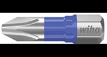 Wiha 41600 Kruis-bit Aandrijving: 1/4 (6,3 mm) Uitvoering: Kruiskop Phillips PH 3 25 mm