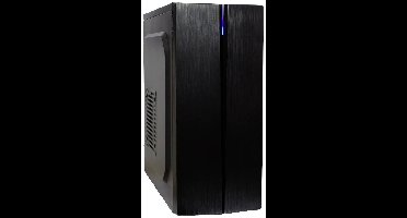 Inter-Tech B-48 Midi-tower PC-behuizing Zwart Met ventilatiesleuven