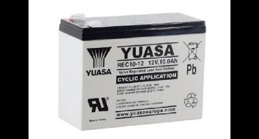Yuasa Loodaccu 12 V 10 Ah Loodvlies (AGM) (b x h x d) 151 x 112 x 65 mm Geringe zelfontlading