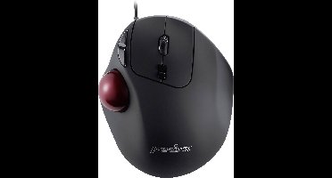 Perixx PERIMICE-517 D Trackball USB Laser Zwart 7 Toetsen 400 dpi, 1000 dpi Ergonomisch, Geïntegreerde trackball