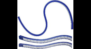 Donau Elektronik MLK30 Curvenliniaal Kunststof, Staal Blauw 30 cm