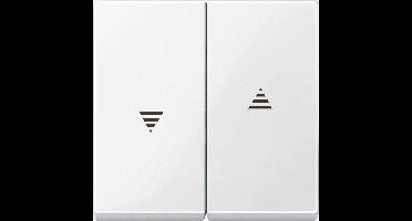 Merten Afdekking Jaloezie-schakelaar System M, 1-M, M-Smart, M-Plan, M-Creativ Polair-wit (glanzend) 432419