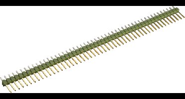 TE Connectivity Male header (standaard) Aantal rijen: 1 Aantal polen per rij: 50 5-826629-0 1 stuk(s)