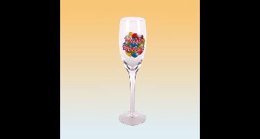 Happy Birthday champagneglas