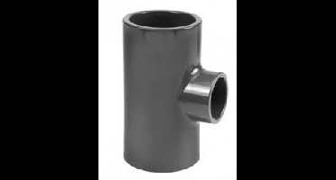 Druk PVC verloop t-stuk 90gr - 50x25x50mm - 16 bar