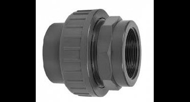 Druk PVC 3-delige koppeling - 20mm x 1/2 Binnendraad - 10 bar