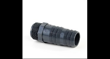 Druk PVC slangtule met buitendraad - 1/2 x 20-22mm - 10 bar