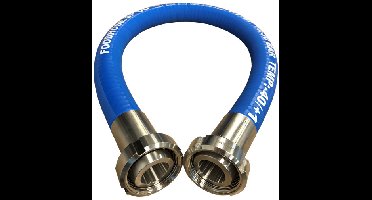 Zuivelslang/Voedselslang Flexibel & Glad - Compleet met Puntstuk/Wartel - DN20 - 0,8 meter