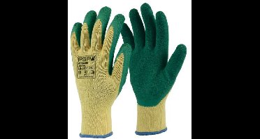 Werkhandschoenen Latex Grip Allround - Geel/Groen - Maat 9/L