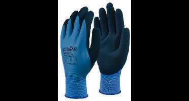 Werkhandschoenen Double Latex Pro - Allround - Blauw/Zwart - Maat 9/L