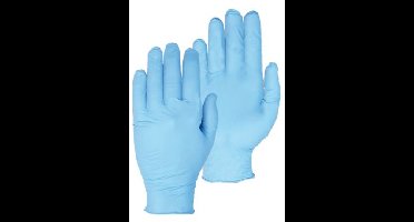 Werkhandschoenen Nitrile Pro - Single Use - Blauw - Maat 9/L
