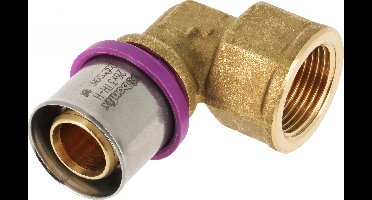 Bonfix Perskoppeling - 1x Alu-pers 1x Binnendraad - Kniekoppeling - 3/4 x 26mm