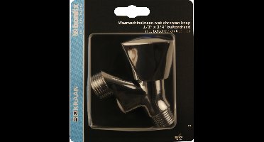 Bonfix Beluchterkraan - met keerklep 1/2 x 3/4 - met verchroomde knop