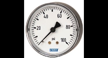 Manometer 40mm Achter Aansluiting 0-60 Bar