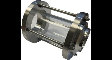 Melkkoppeling - Zuivelkoppeling - DIN 11851 - Buisvormig kijkglas met laseindes - DN80 - RVS 316