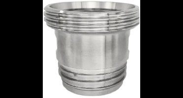 IBC Adapter naar DIN11851 - buitendraad x buitendraad - S60x6 x DN65 - RVS316