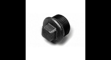 Vierkante Plug Nr.290 Zwart 3/8
