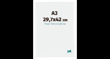 Fotolijst A3 - 29,7x42 cm - Wit Mat - MDF - Catania