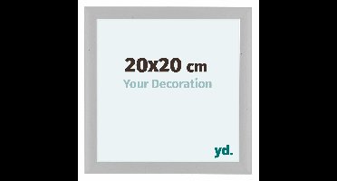 Fotolijst 20x20 cm - Wit - Houtnerf - MDF - Como