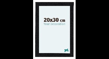 Fotolijst 20x30 cm - Zwart Mat - MDF - Como