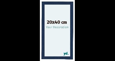 Fotolijst 20x40 cm - Donkerblauw Geveegd - MDF - Como