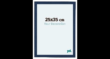 Fotolijst 25x35 cm - Donkerblauw Geveegd - MDF - Como