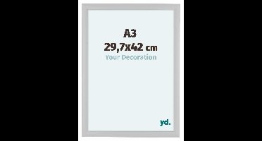Fotolijst A3 - 29,7x42 cm - Wit Hoogglans - MDF - Como