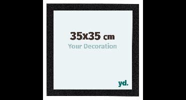 Fotolijst 35x35 cm - Zwart Mat - MDF - Como