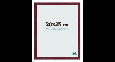 Fotolijst 20x25 cm - Wijnrood Geveegd - MDF - Bologna