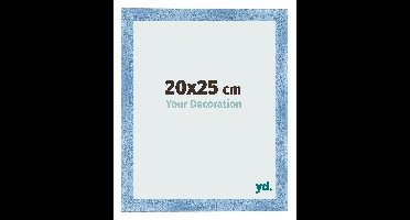 Fotolijst 20x25 cm - Helder Blauw Geveegd - MDF - Pisa