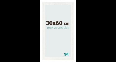Fotolijst 30x60 cm - Wit Geveegd - MDF - Pisa