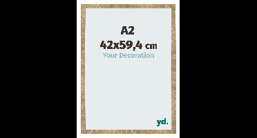 Fotolijst A2 - 42x59,4 cm - Goud Antiek - MDF - Bologna