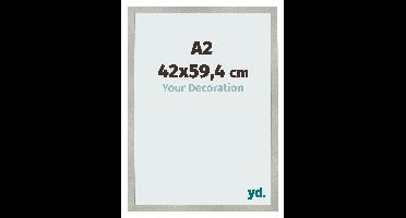 Fotolijst A2 - 42x59,4 cm - Zilver Mat - MDF - Bologna