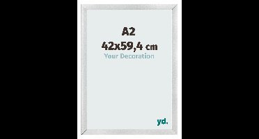 Fotolijst A2 - 42x59,4 cm - Zilver Mat - MDF - Pisa