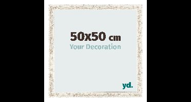 Fotolijst 50x50 cm - Wit Vintage - MDF - Bologna