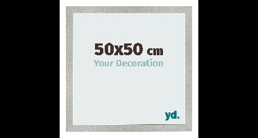 Fotolijst 50x50 cm - Zilver Mat - MDF - Bologna