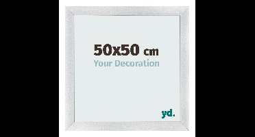 Fotolijst 50x50 cm - Zilver Mat - MDF - Pisa