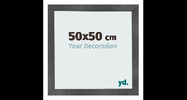 Fotolijst 50x50 cm - Zwart Mat - MDF - Pisa