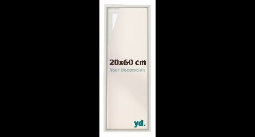 Baklijst voor Canvas 20x60 cm - Wit Mat - MDF - Lyon
